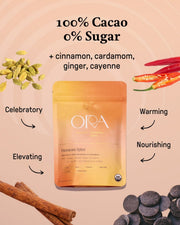 Ora Cacao Oaxacan Spice  Invigorates and grounds with natural ingredients