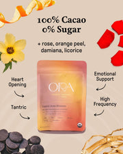 Ora Cacao Tantric Rose Blossom  -  Invigorates and grounds with natural ingredients