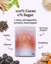 Ora Cacao Vibrant Vitality  Invigorates and grounds with natural ingredients