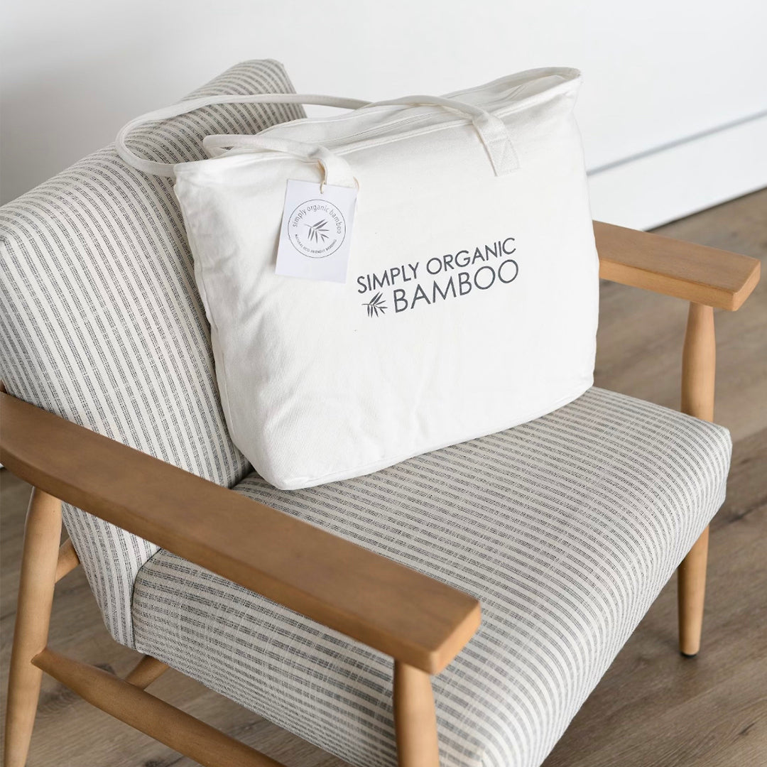 Simply Organic Bamboo Mattress Pad in Tote