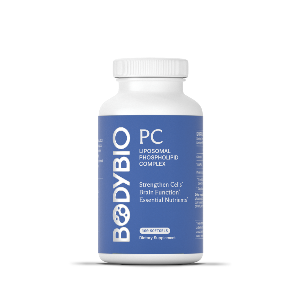 BodyBio PC Liposomal Phospholipid Complex softgels bottle (100 count)

