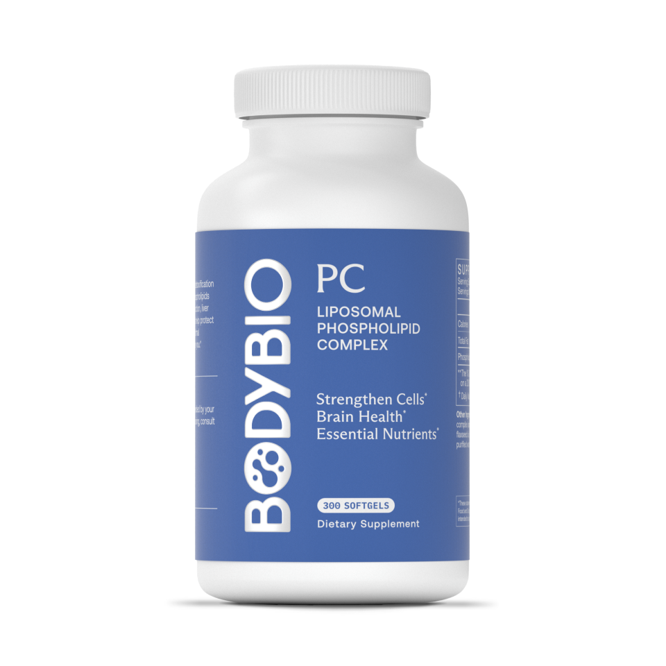 BodyBio PC Liposomal Phospholipid Complex softgels bottle (300 count)
