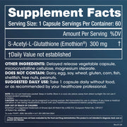 Prohealth Longevity S-Acetyl Glutathione Supplement Facts