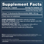 30 Capsules - Supplement and Facts - ProHealth Longevity Liposomal NMN Pro™ 300 - 30 Capsules