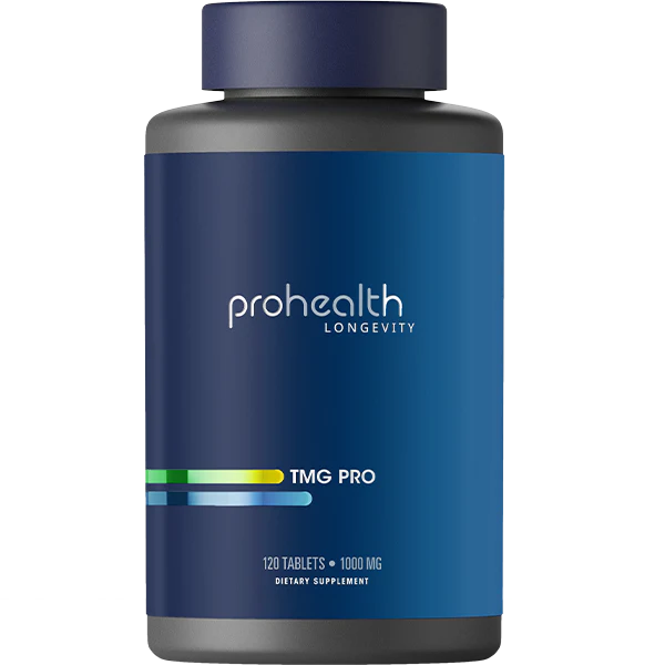Prohealth Longevity TMG Pro Tablets a vital biochemical process that drives detoxification, DNA repair, neurotransmitter balance, and energy metabolism. 