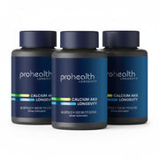 Three bottles of Prohealth Longevity NMN Pro 300™ delivers a clinically backed 300 mg dose of β-Nicotinamide Mononucleotide (NMN)—the direct NAD+ precursor that powers your mitochondria, fuels DNA repair, and supports youthful metabolism.