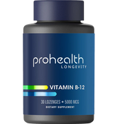 Prohealth Longevity Vitamin B-12 - 5000 mcg, 30 lozenges