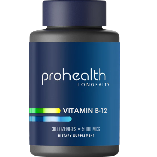 Prohealth Longevity Vitamin B-12 - 5000 mcg, 30 lozenges