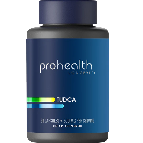 Prohealth Longevity Pure TUDCA provides clinical-strength support for healthy bile flow, liver detox, and cellular resilience, helping you feel lighter, clearer, and more energized every day.