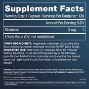 ProHealth Longevity Pure Melatonin - 3 MG Supplement Facts