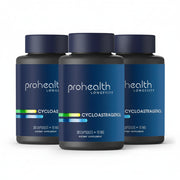 Three bottles of Prohealth Longevity Cycloastragenol offers a scientifically backed way to support cellular renewal and DNA integrity