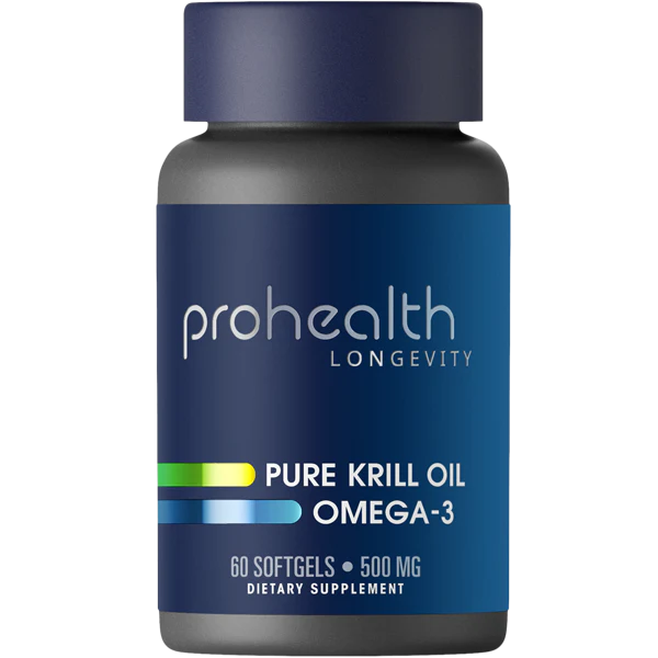 Pure Krill Oil Omega-3 - 500 mg, 60 softgels