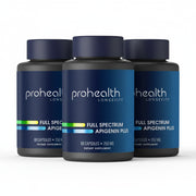 Three bottles of Prohealth Longevity Full Spectrum Apigenin Plus - 250 mg, 60 capsules
