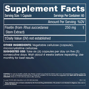 Prohealth Longevity Pure Fisetin - 250 mg, 60 capsules - Supplement Facts