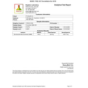 Analytical test report from Brighton Laboratory showing ProHealth Longevity Essentials NMN 300 third-party testing results for nicotinamide mononucleotide (NMN) content and purity verification.