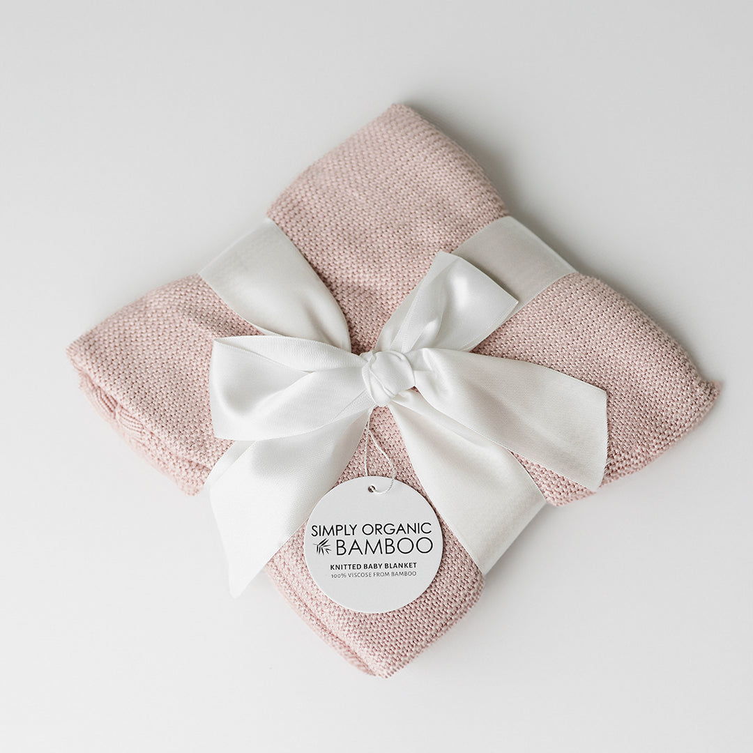 Simply Bamboo Organics Pink Baby Blanket