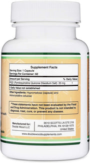 Double Wood - PQQ (Pyrroloquinoline quinone) Facts