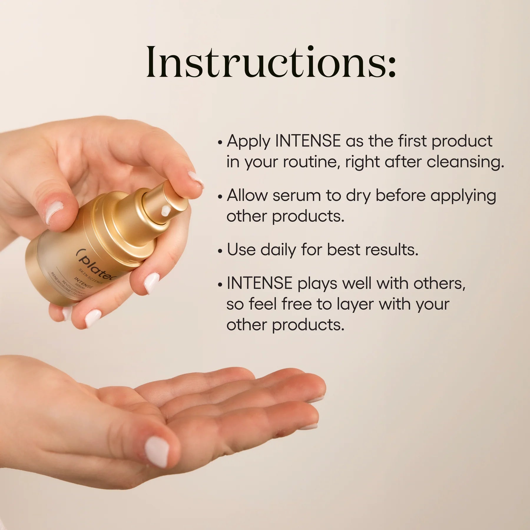 How To Use Plated Skin Science INTENSE Serum
