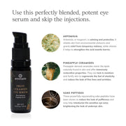 Annmarie Fruit Ceramide Eye Serum featuring pineapple ceramides, sake peptides, and botanical extracts