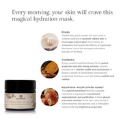 Annmarie Illuminating Pearl Mask featuring pearl powder, honey, turmeric, and botanical brightening ingredients