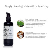 Annmarie Renew Facial Cream Cleanser featuring organic aloe vera, citrus oils, and spruce essential oil
