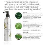 Annmarie Sweet Sunrise Shampoo featuring aloe vera, nettle, horsetail, and botanical essential oils