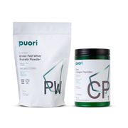 Collagen Peptides + Puori PW1 - Whey Protein Powder (Dark Chocolate)