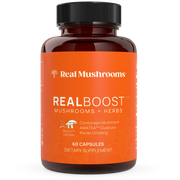 Real Mushrooms Real Boost Cordyceps, Amatea Guayusa and Panax Ginseng
