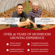 REAL MUSHROOMS history of mushroom growing experience 