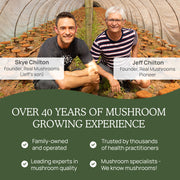 Real Mushrooms history of mushroom growing experience 