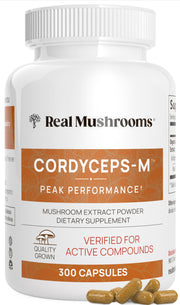 Real Mushrooms Organic Cordyceps Extract Capsules
