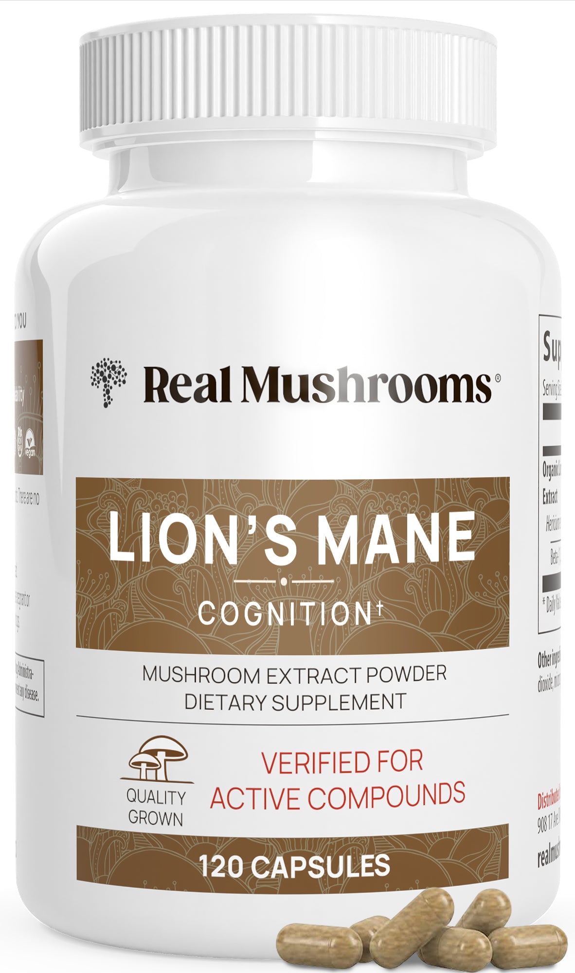 Organic Lions Mane Extract 120 Capsules