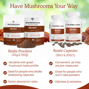 Organic Reishi Mushroom Capsules and Powder Other Benefits 