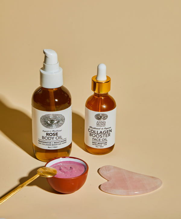 Anima Mundi ROSE Body Oil helps protect from oxidative damage