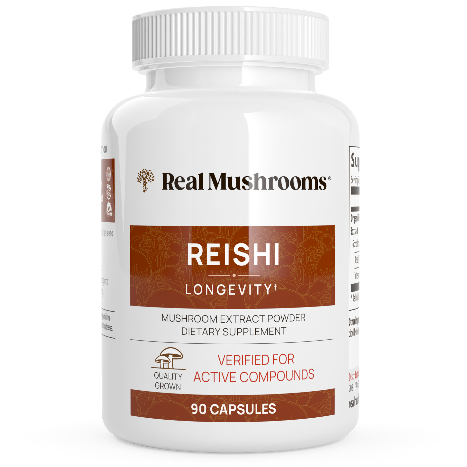 Real Mushrooms Organic Reishi Mushroom Capsules