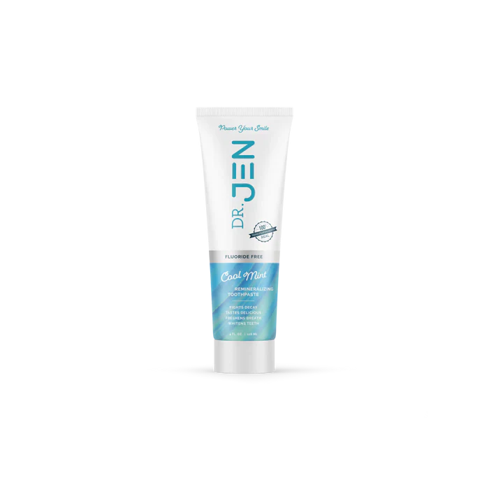 With every tube of Dr. Jen’s Fluoride-Free Cool Mint Toothpaste, you take the next step toward a healthier, brighter smile