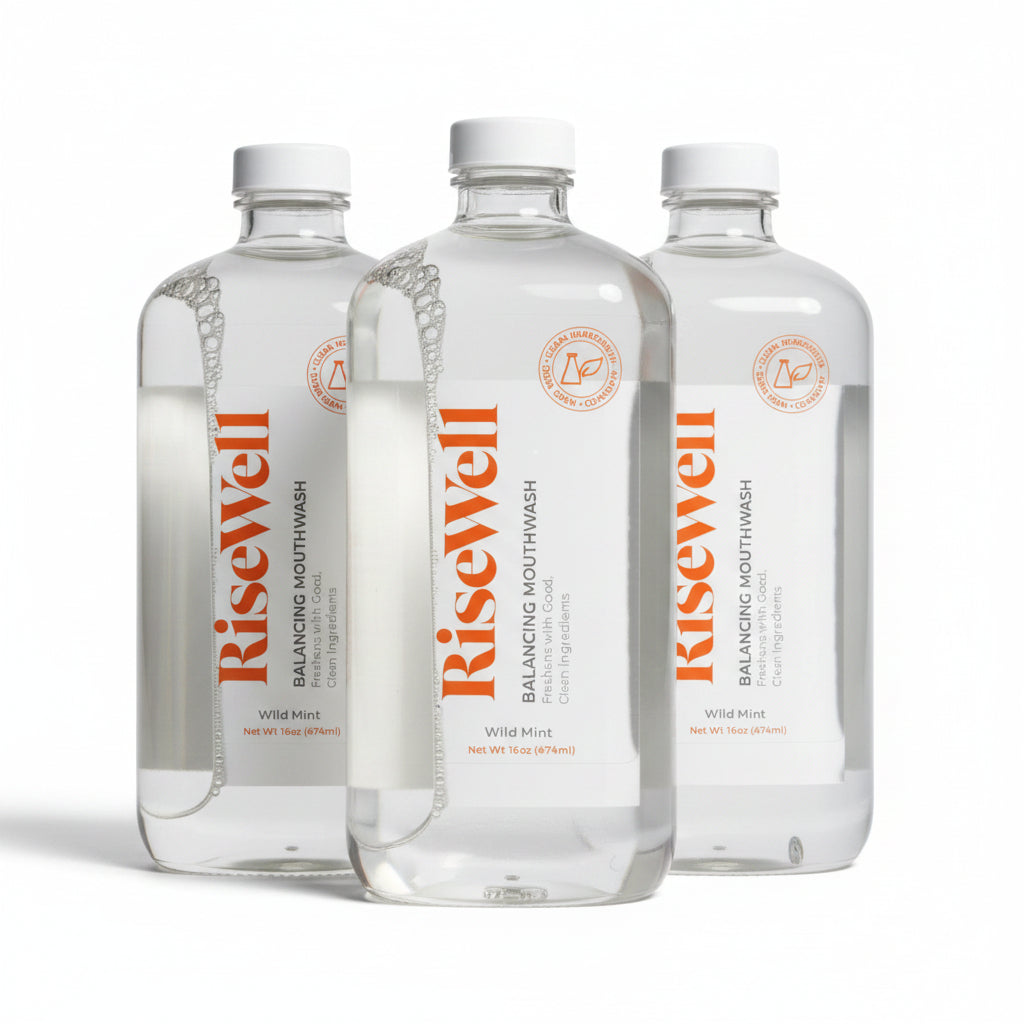 3 Packs of RiseWell Ph Balancing Mouthwash 