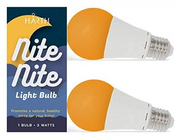 HarthYourHome Nite-Nite Light Bulb (3 Watts) Perfect for Nursery. Dimmable, Promotes a natural, Healthy sleep for your baby.