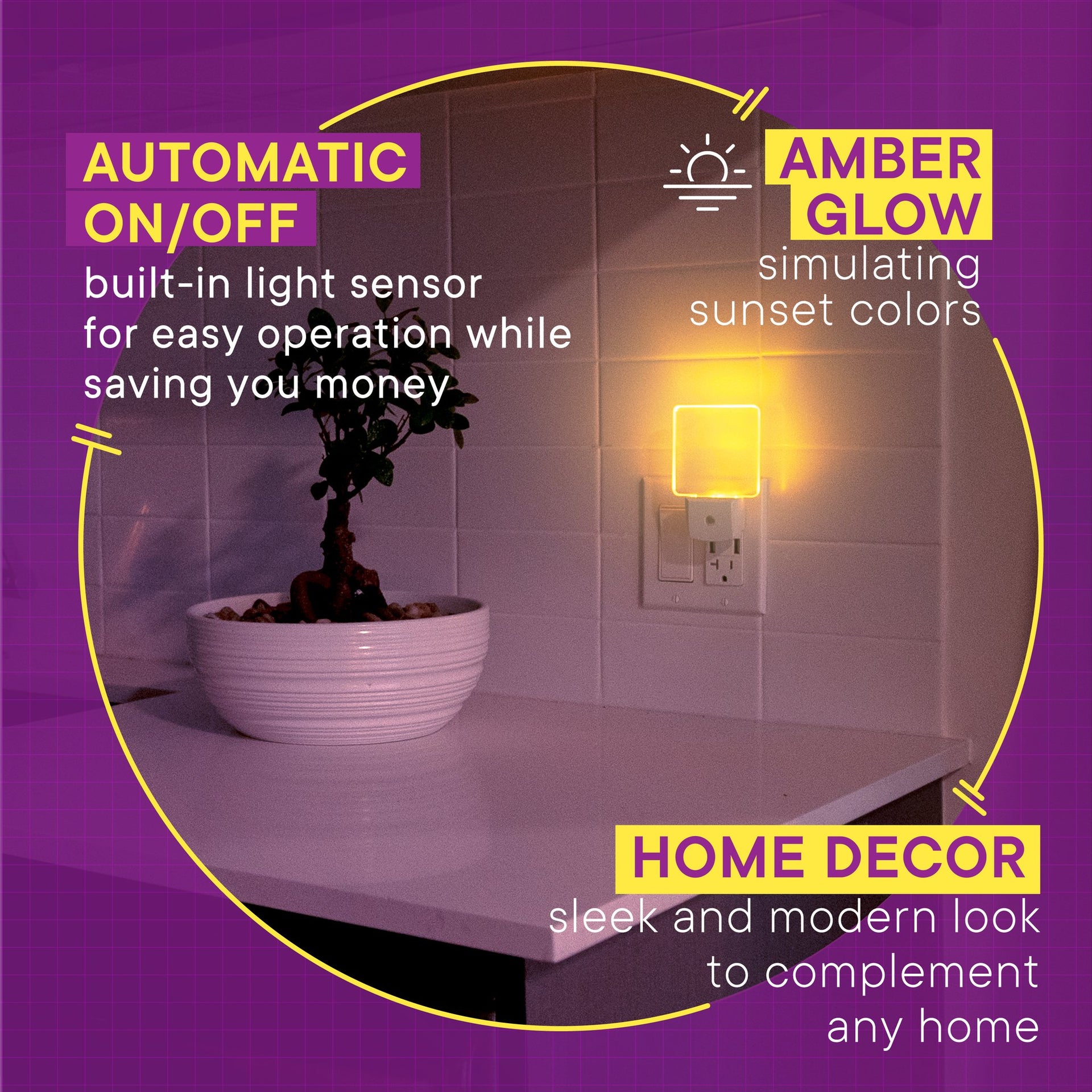 HARTH No blue light automatic nite light