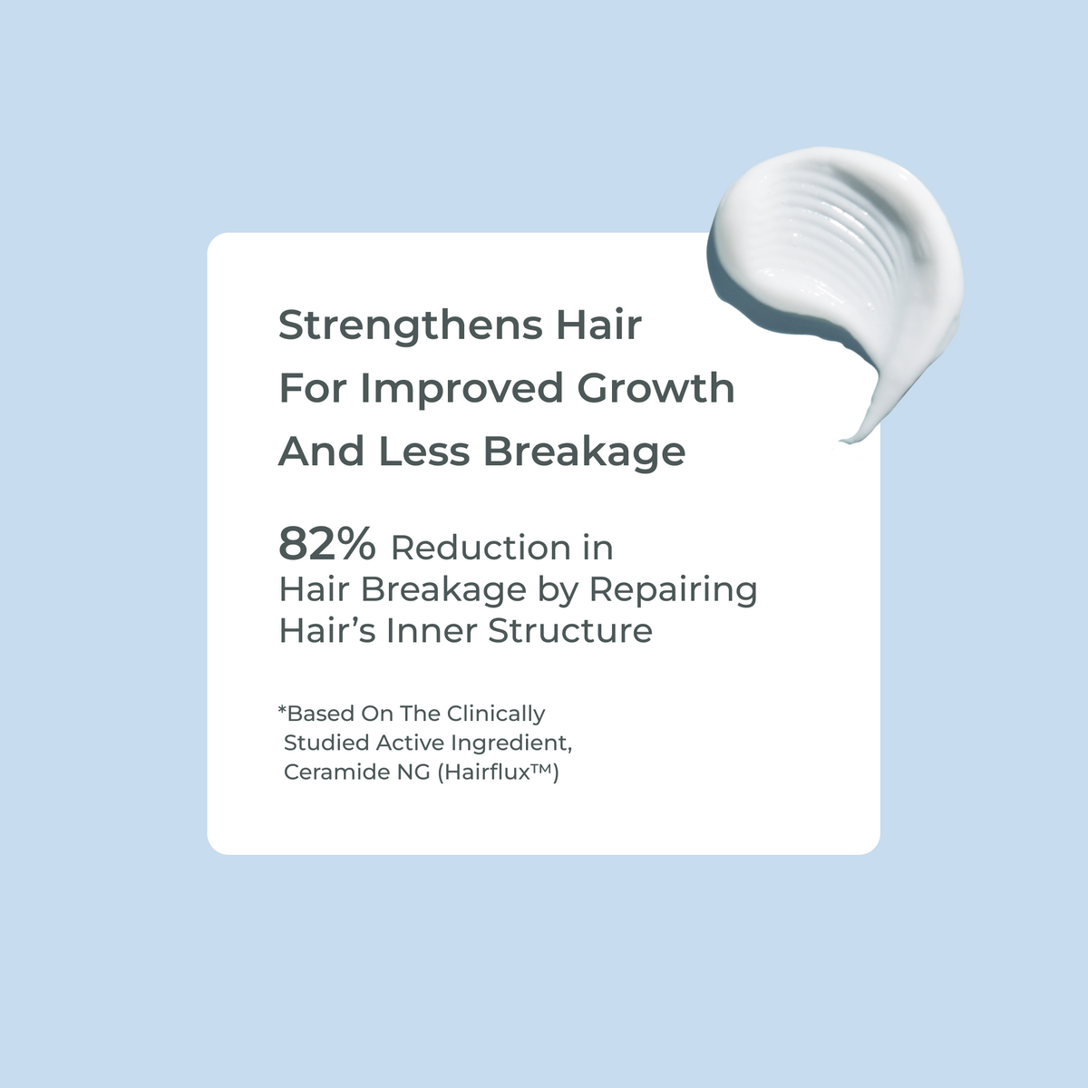 Strengthens hair for imporoved growtrh and less breakage.