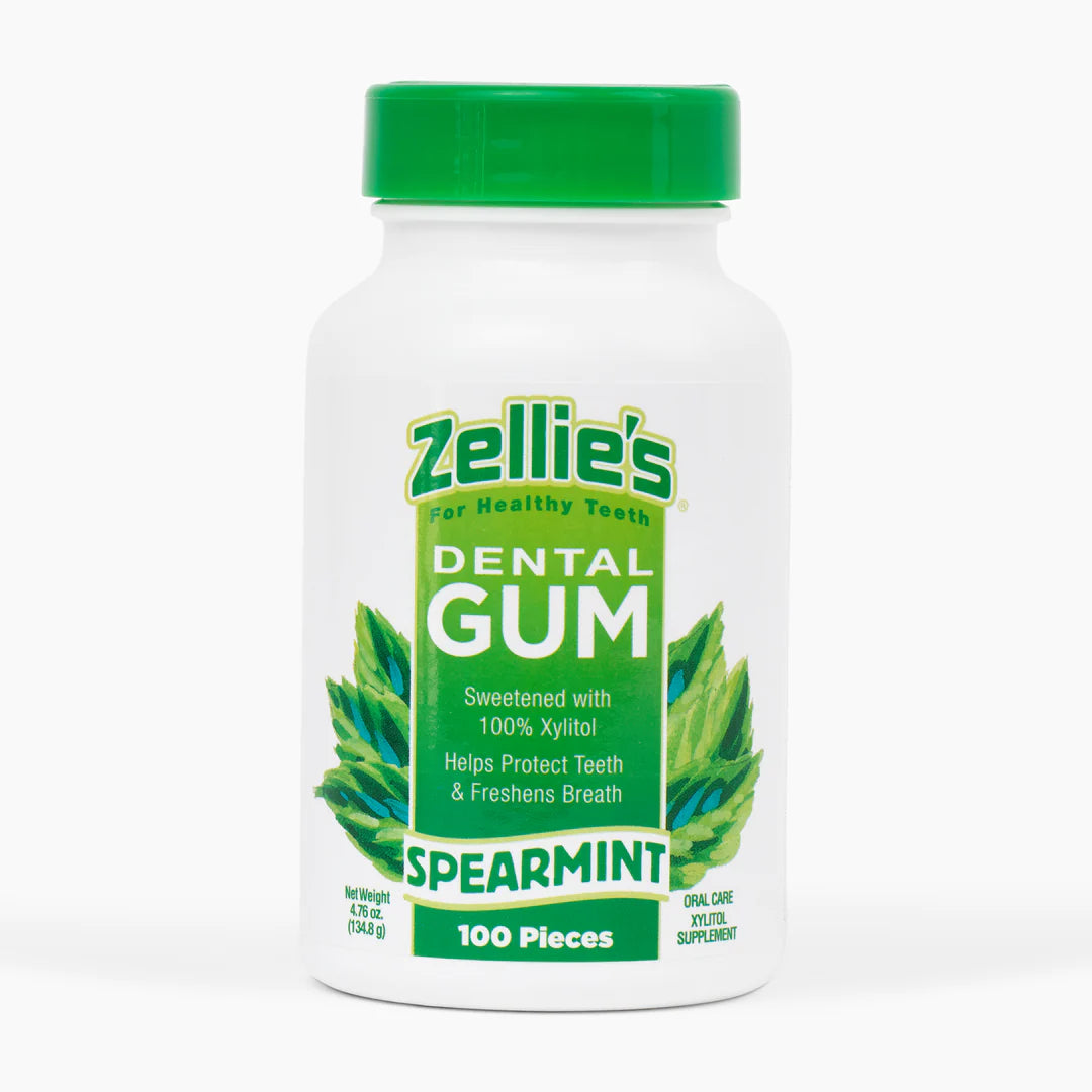 Zellie's Xylitol Gum - 100 ct - SPEARMINT FLAVOR
