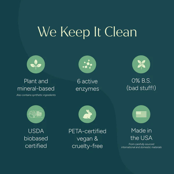 Puracy Laundry Stain Remover made with plant-based ingredients, active enzymes, and cruelty-free standards