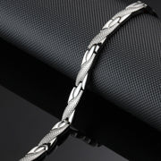 HealthyLine Stainless Steel Energy Bracelet 4-in-1. 2 Colors available. Models B025