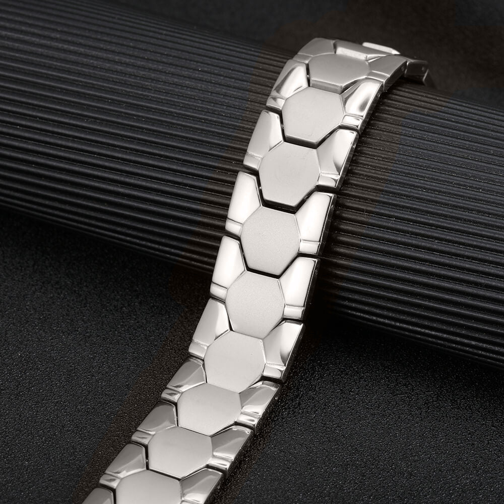 HealthyLine Stainless Steel Energy Bracelet 4-in-1. 2 Colors available. Model B265