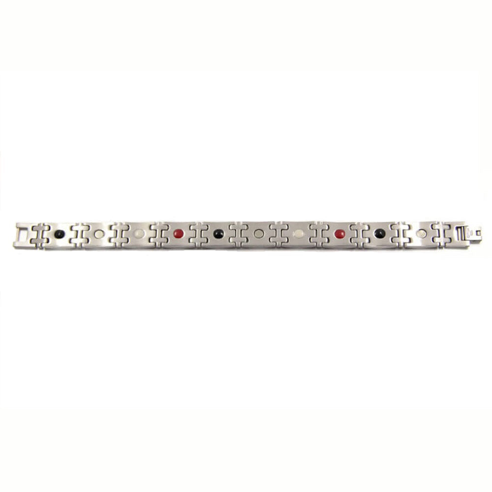 HealthyLine Stainless Steel Energy Bracelet 4-in-1. 2 Colors available. Model B005