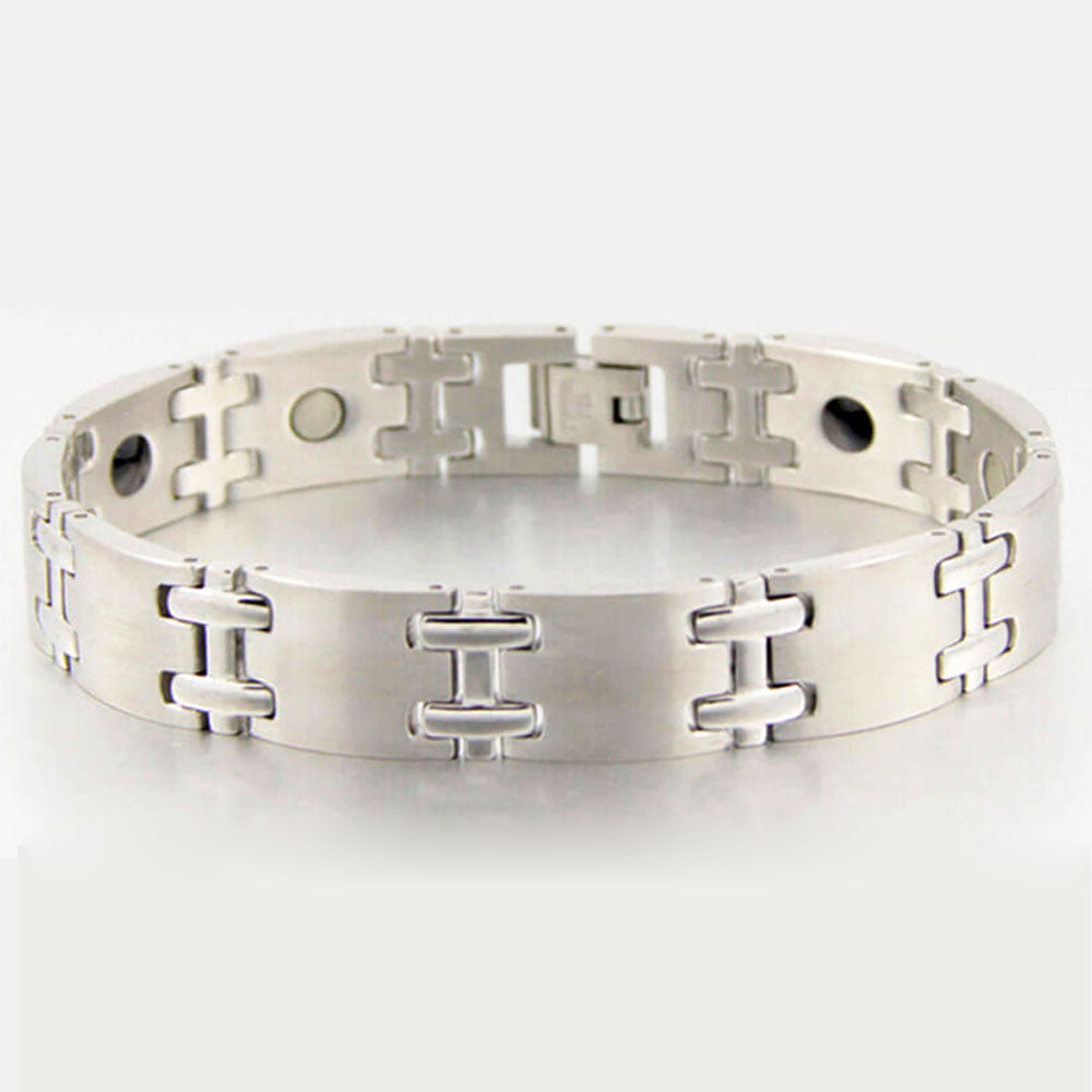 HealthyLine Stainless Steel Energy Bracelet 4-in-1. 2 Colors available. Model B005