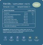 BodyBio Fish Oil Supplement Facts