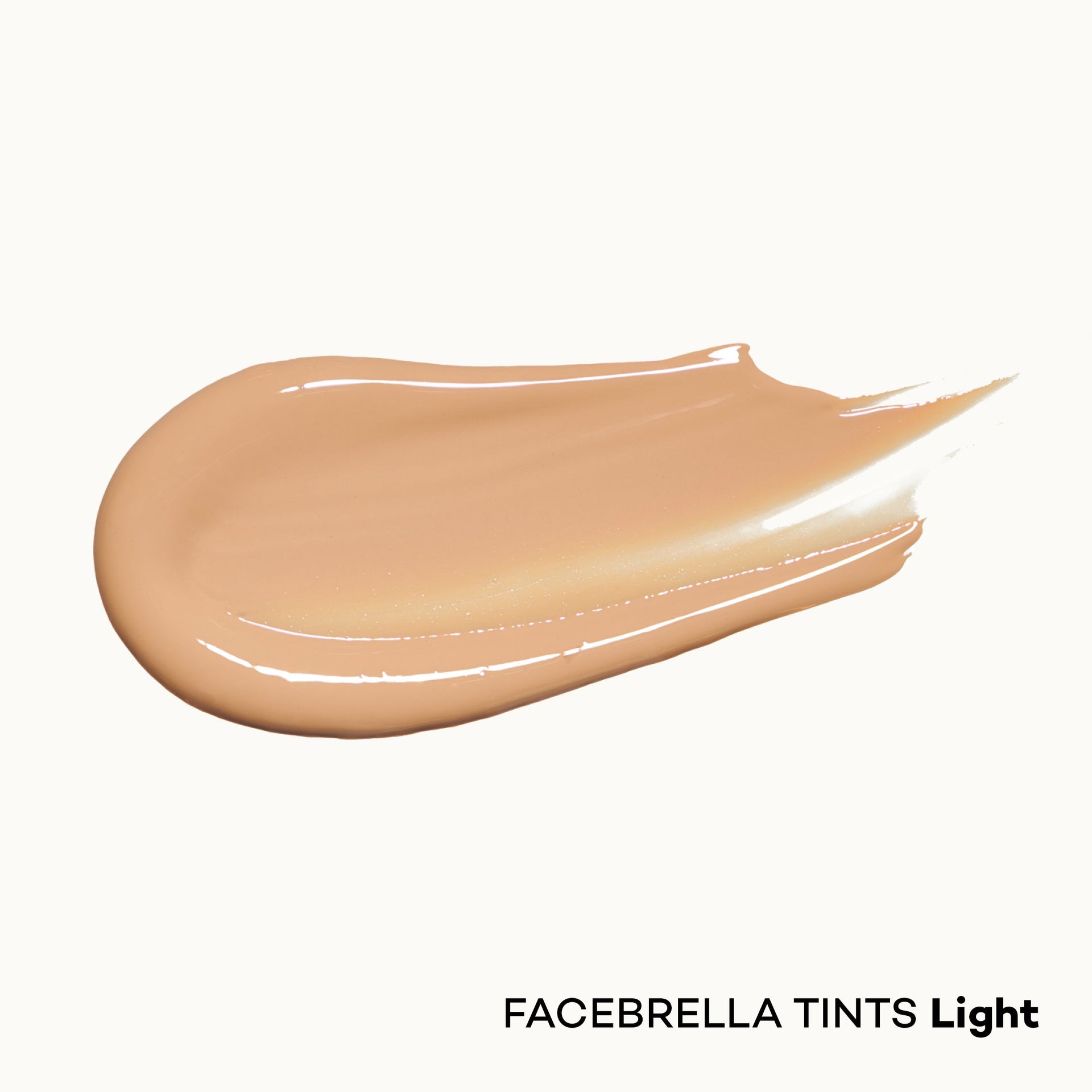 Swatch of FACEBRELLA™ Tints Light mineral glow serum shade