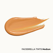 Swatch of FACEBRELLA™ Tints Medium mineral glow serum shade
