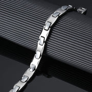 HealthyLine Tungsten Energy Bracelet 4-in-1. Silver Color. Model TUB080S